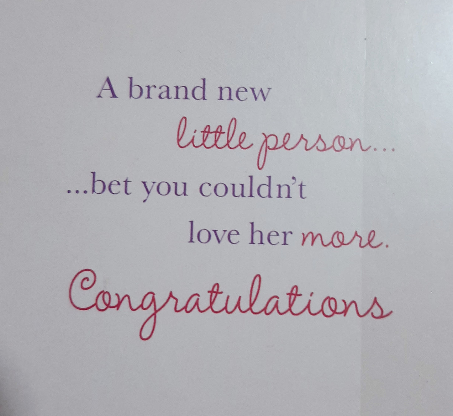 NEW BABY CARD