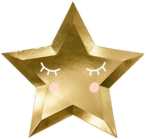 Eyes n' Blushes Gold Star Plates