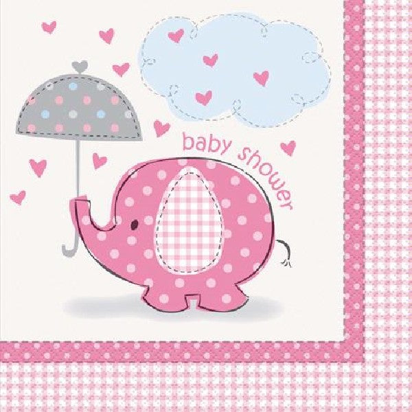 Baby Shower Pink Napkins