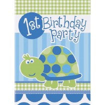1st B/Day Turtle Invites