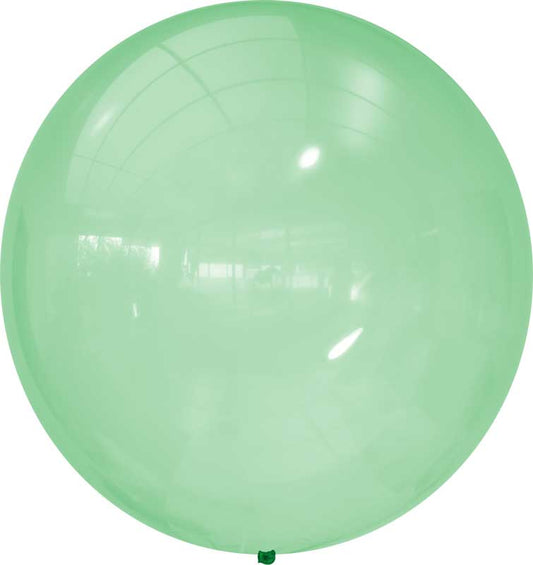 24 IN GREEN DECO BUBBLE BALLOONS