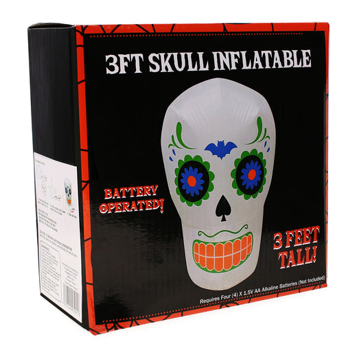 3FT Inflatable skull