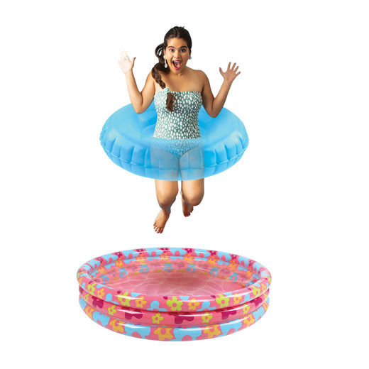 3 RING INFLATABLE POOL