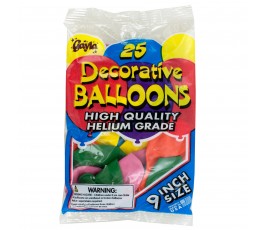 25 pk Helium Grade Balloons