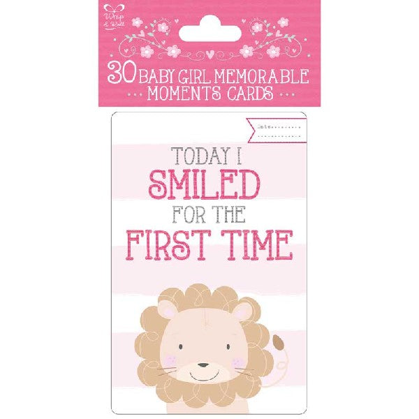 BABY GIRL MOMENTS CARD