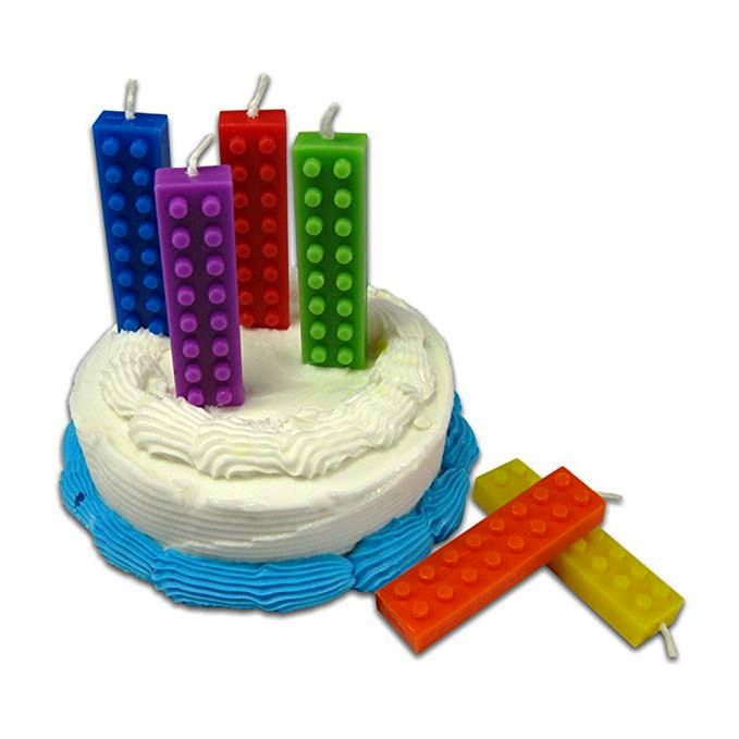 Building Blocks Birthday Candles