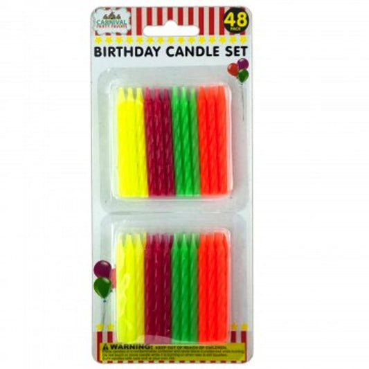 Colored Birthday Candles 48pk