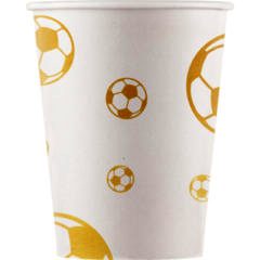 Football Gold Paper Cups
