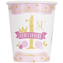 PINK/GOLD 1ST B/DAY CUPS