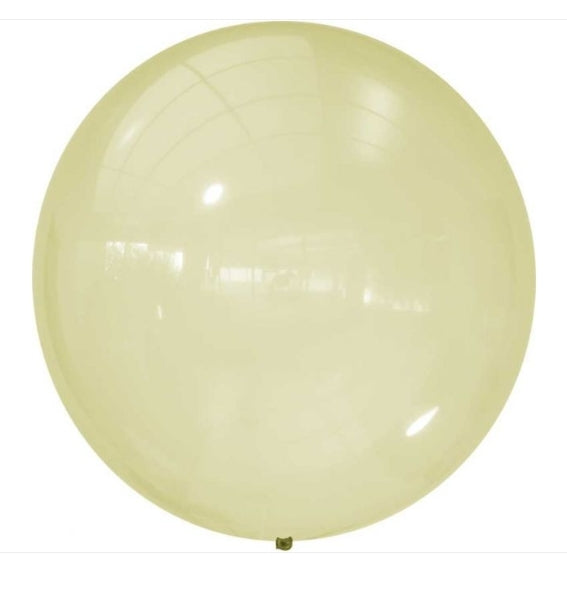 24 IN YELLOW DECO BUBBLE BALLOONS