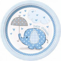 Umbrellaphants Blue Plates