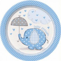 Umbrellaphants Blue Plates
