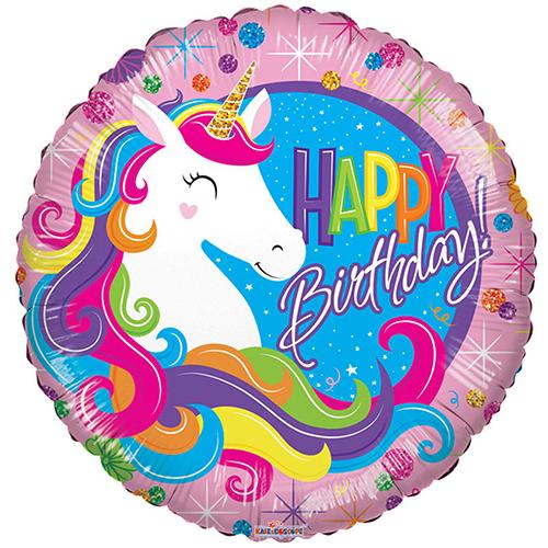 Unicorn Happy Birthday Foil