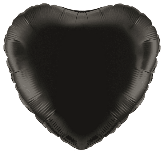 18" BLACK HEART FOIL