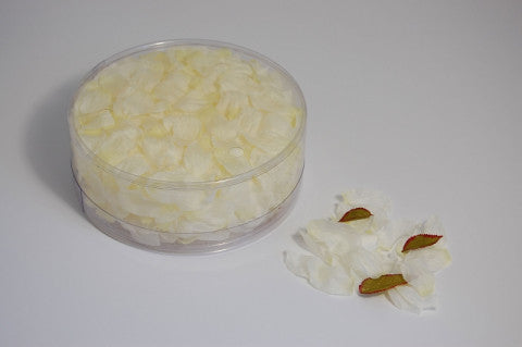 boxed cream and white petals