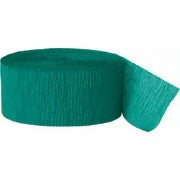 81ft Crepe Streamers-Emerald Green