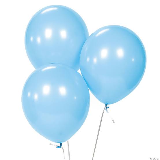 EXCELL AMERICA BALLOONS LIGHT BLUE
